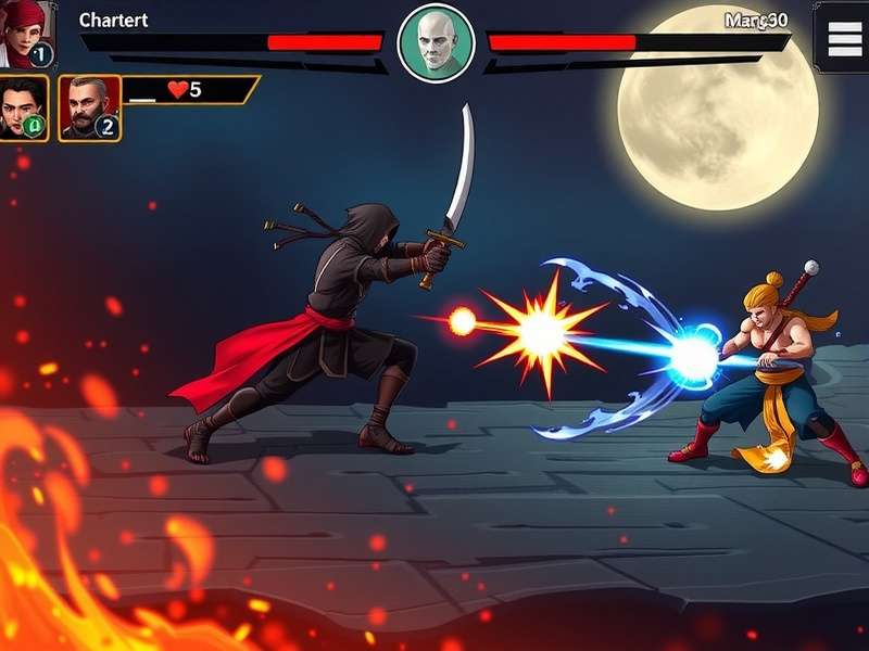 Combat gameplay showing special moves